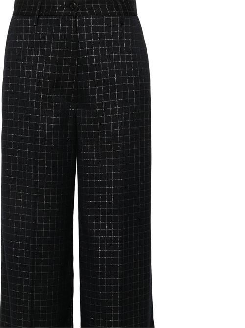 Black/silver-tone pants FORTE FORTE | 12826NERO